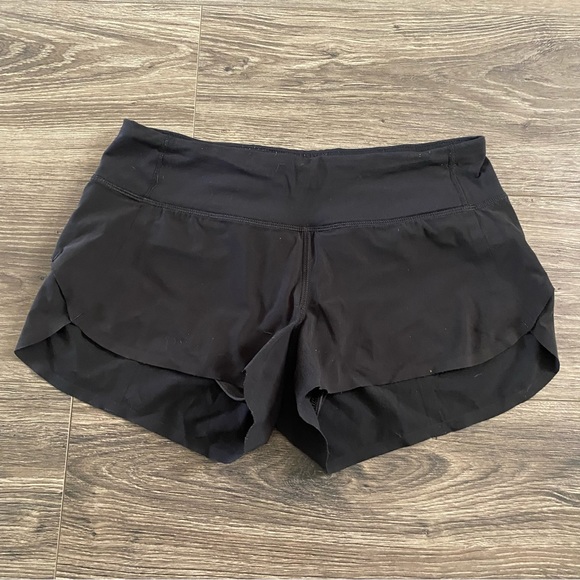 LULULEMON Black Athletic Running Workout Shorts Size 4 - Picture 5 of 5